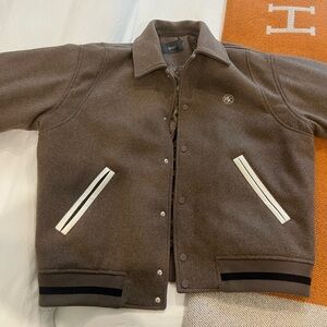 Men's Brown Varsity Jacket
